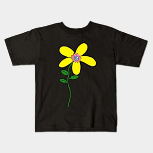 Just Bean Happy - Flower Power Kids T-Shirt